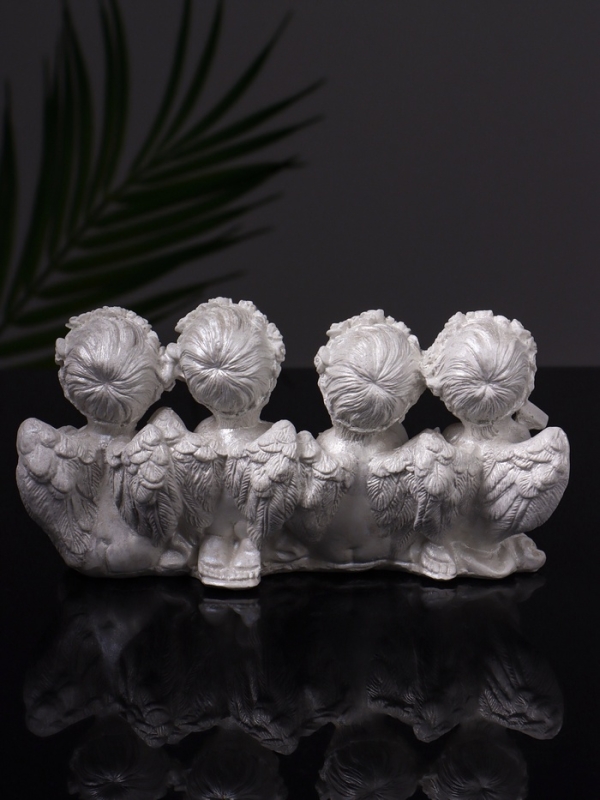 Статуэтка "Ангелы love" 7х13х5 см, перламутр