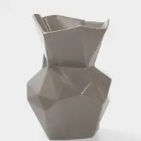 Ваза настольная керамика "Анхель" 20х12 см, серый