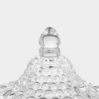 Конфетница с крышкой "Икринка" 7,5х9,5 см, прозрачная