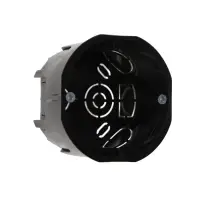 Коробка установочная Luazon Lighting, 68х45 мм, IP20, для сплошных стен, цвет черный