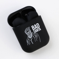 Беспроводные наушники новогодние &laquo;Bad santa&raquo;, на Новый год, модель LV-144, 5,5 х 4,2 см