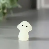 Сувенир полистоун флюоресцентный "Терьерчики" набор 4 шт 2х2,7х3 см