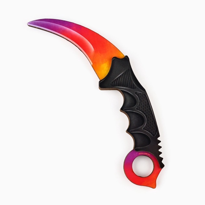 Деревянное оружие, детское сувенирное &laquo;Яркий&raquo;, автомат, пистолет, керамбит, набор 3 шт