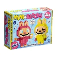 UNICON Конструктор "Mini Blocks", розовый и желтый монстрик