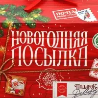 Коробка для сладостей &laquo;Новогодняя посылка&raquo;, 10 х 18 х 14 см