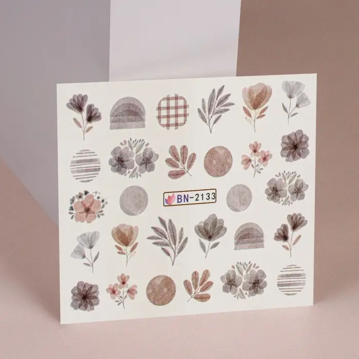 Слайдеры для ногтей &laquo;Осенний день&raquo;, коричневые