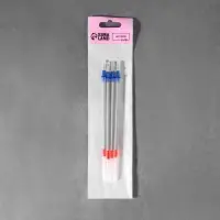 Набор стержней для кожи, водорастворимые, 13 см, 4 шт., цвет серебряный