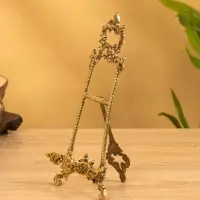 Мини мольберт "Трезубец" латунь 25х10х3 см