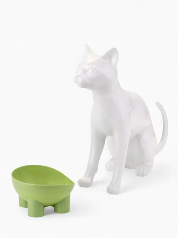 Миска высокая для животных  400 мл, зелёная