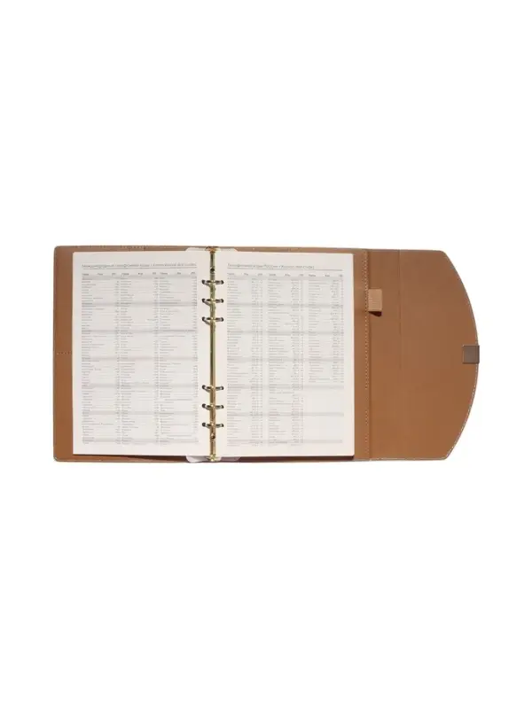 Органайзер на кольцах, A5, с клапаном, 80л, линия, к/зам, Бирюзовый