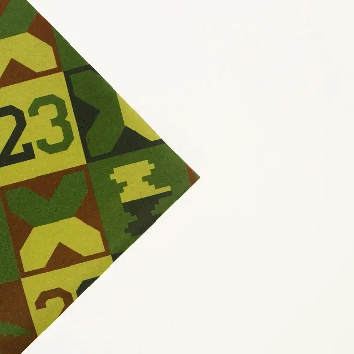 Бумага упаковочная глянцевая &laquo;Милитари 23 февраля&raquo;, 70 х 100 см