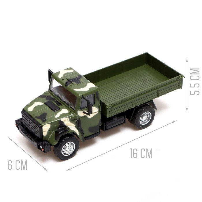 Грузовик металлический &laquo;ЗИЛ Армия&raquo;, инерция, 1:43