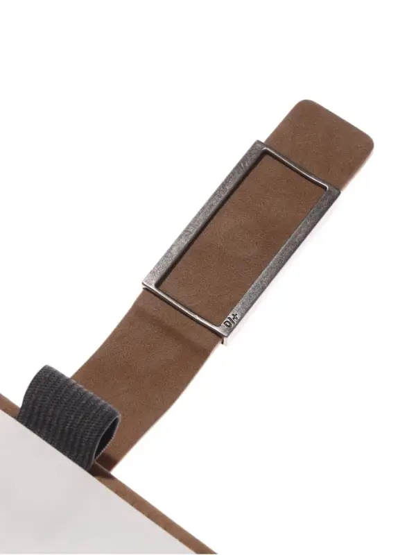 Ежедневник недатированный формат А5, с хлястиком, 112л, линия, пвх, Коричневый