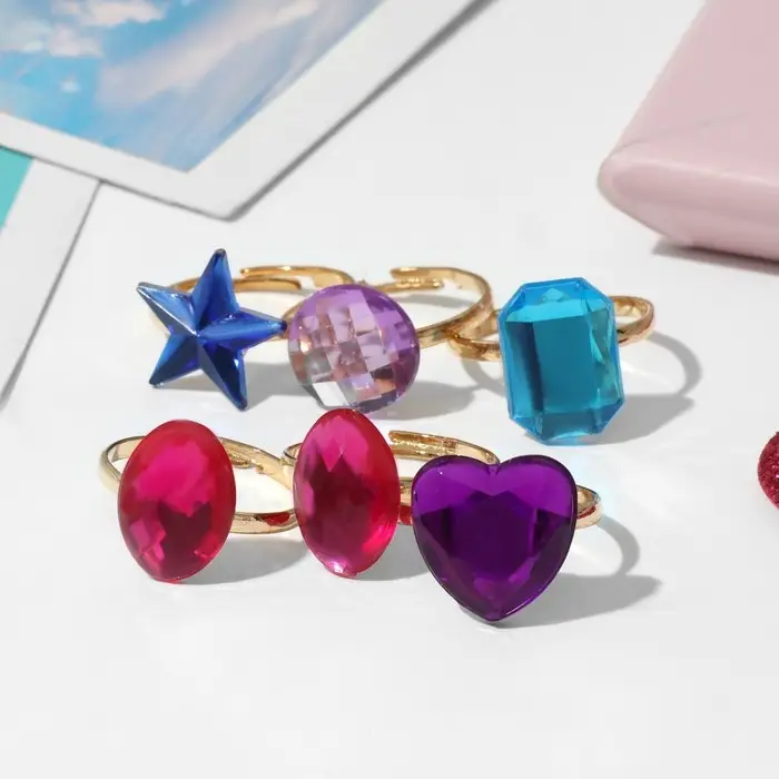 Кольцо &laquo;Выбражулька&raquo; созвездия, безразмерное, форма МИКС, МИКС в золоте