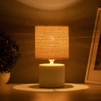 Лампа настольная "Лиза" 1х40Вт Е14  белый 13х13х24см