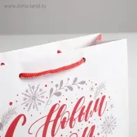 Пакет ламинированный &laquo;С Новым годом!&raquo;, MS 23 х 18 х 8 см