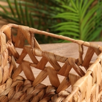 Корзина плетеная 26x19x12 см, водный гиацинт