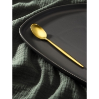 Ложка чайная из нержавеющей стали Magistro &laquo;Оску базис&raquo;, длина 15 см, цвет золотой