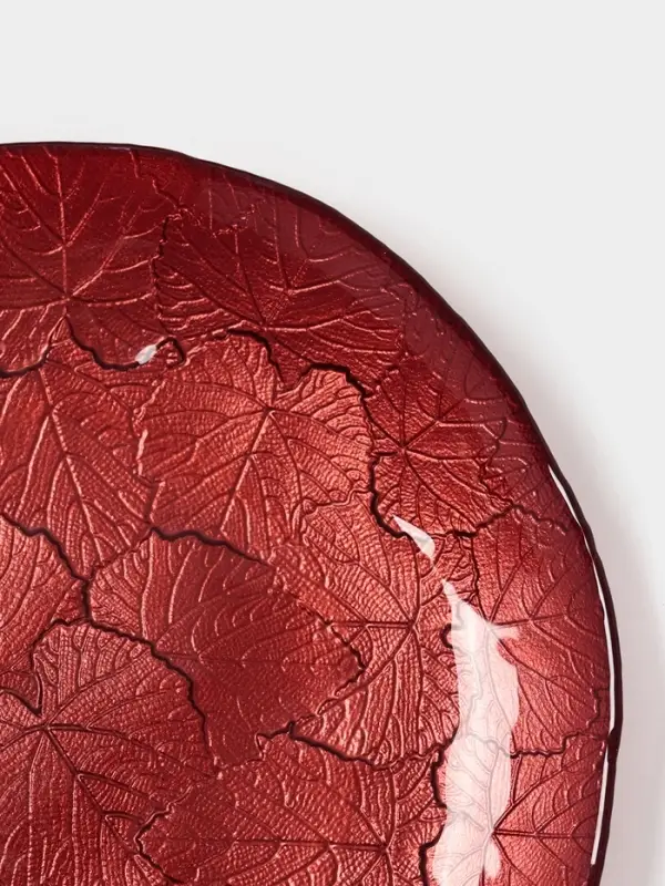 Тарелка "КРАСКИ ОСЕНИ" 21 см, красный цвет