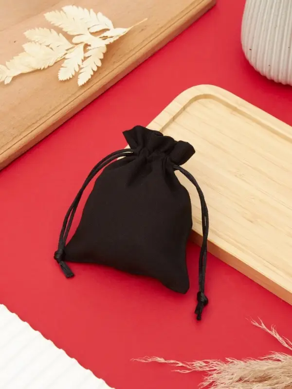 Мешочек подарочный &laquo;Хлопок&raquo;, 10&times;12 см, чёрный