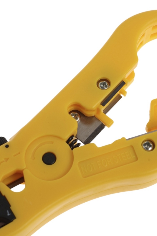 Стриппер ТУНДРА, для зачистки и обрезки витой пары, коаксиального кабеля RG-59/7/9/11