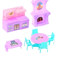 Кукольный дом &laquo;Тёмный домик&raquo;, 2 куклы, мебель, аксессуары