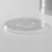 Крышка одноразовая к менажнице, пластик, d=26 см, круглая, прозрачная