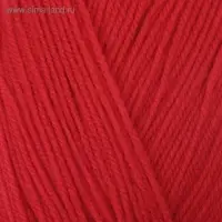 Пряжа для вязания спицами, крючком &laquo;Пехорский текстиль. Детская новинка&raquo;, 100% акрил, 200 м/50 г, (06 красный)