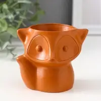 Подставка для мелочей "Лиса" 7х9х7 см, красная глина