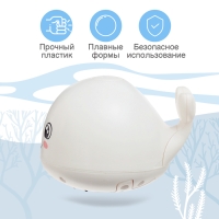 Игрушка для купания в ванной &laquo;Китёнок&raquo;, фонтанчик, свет, цвет белый