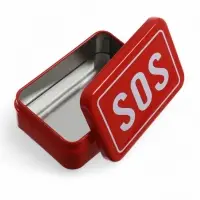 Коробка для выживания SOS, 9,3 х 6,5 х 3,2 см