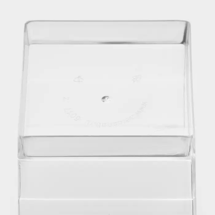 Форма пластиковая одноразовая для фуршета &laquo;Куб&raquo;, 60 мл, прозрачная