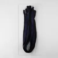 Молния &laquo;Трактор&raquo;, №5, разъёмная, замок автомат, 80 см, чёрная, синяя