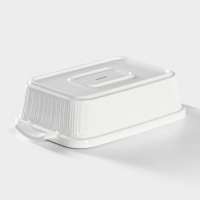 Мармит из жаропрочной керамики двойной Magistro &laquo;Бланш&raquo;, 1,1 л, 26,5&times;16&times;6,5 см, цвет белый