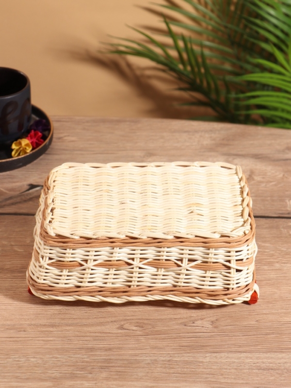 Корзина плетеная 23x16x9 см, ротанг