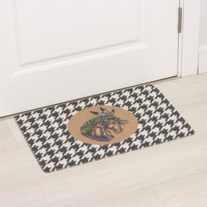 Коврик придверный Доляна &laquo;Айдахо&raquo;, 38&times;58 см