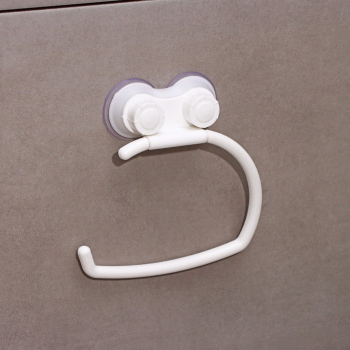 Держатель для туалетной бумаги на присосках, 14,5&times;15&times;3 см