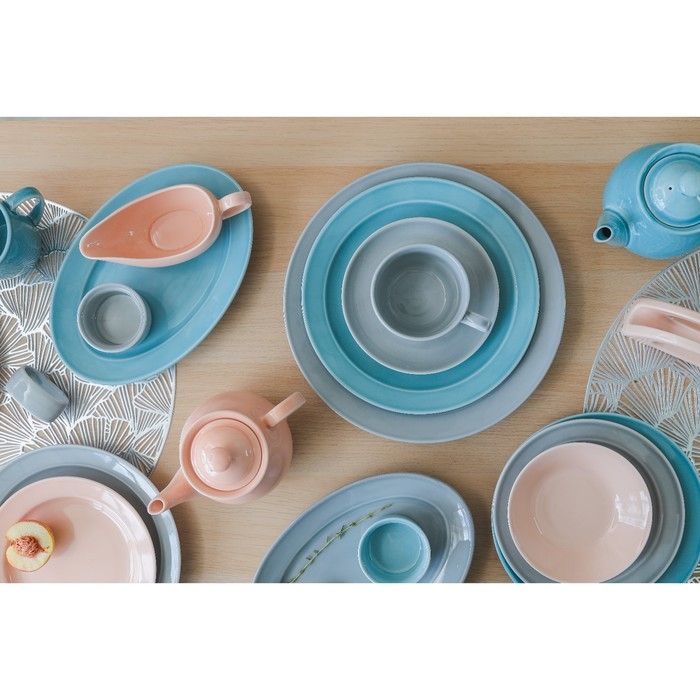 Кольцо для салфеток фарфоровое &laquo;Акварель&raquo;, цвет светло-серый