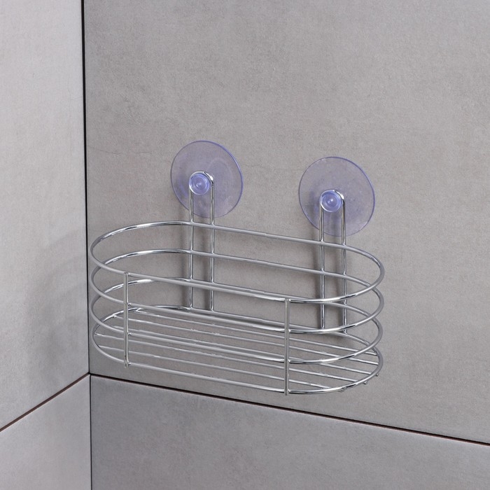 Полка на вакуумных присосках Доляна, 20&times;10&times;10 см