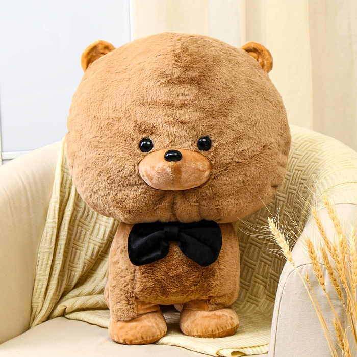 Мягкая игрушка &laquo;Собака&raquo; в бабочке, 60 см, цвет коричневый