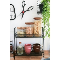 Банка стеклянная для хранения сыпучих продуктов Magistro &laquo;Дафна&raquo;, 400 мл, 9&times;10,5 см, с деревянной крышкой