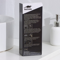 Щётка для окон Raccoon, длина 44 см, велюровая насадка 18,2&times;6,5 см, щётка для одежды 18,2&times;2 см, пластиковая щётка 2&times;14,5 см, силиконовый сгон 18,2 см