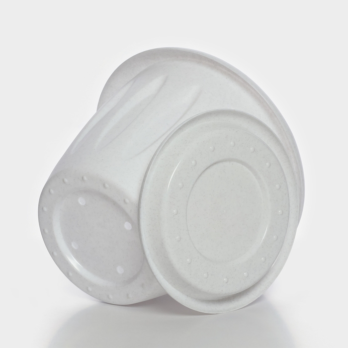 Горшок с поддоном &laquo;Фелиция&raquo;, 6,4 л, цвет мраморный