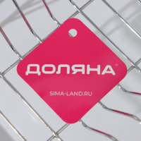 Сушилка для посуды с поддоном Доляна, 38,5&times;21,5&times;12,5 см, цвет МИКС