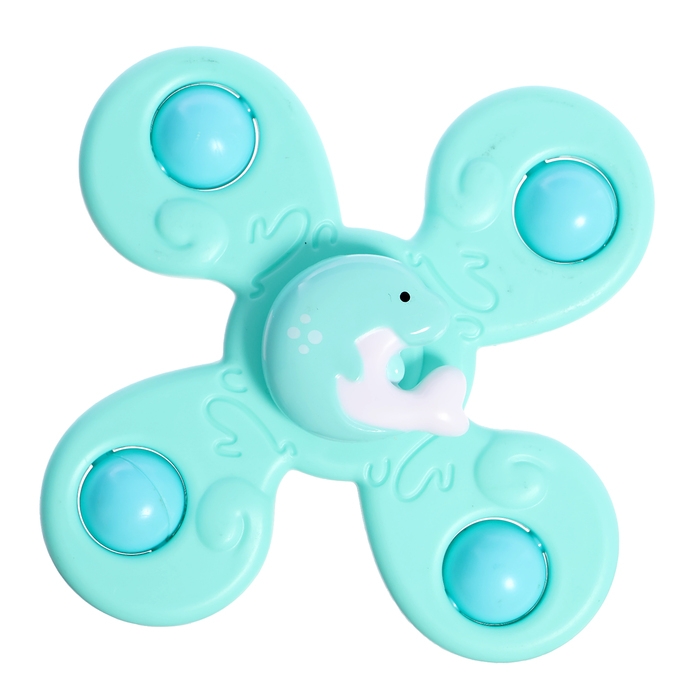 Спиннеры на присосках &laquo;Подводный мир&raquo;, для купания в ванной, 3 шт.