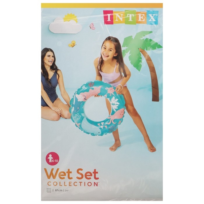 Круг для плавания &laquo;Океан&raquo;, d=61 см, от 6-10 лет, цвет МИКС, 59242NP INTEX