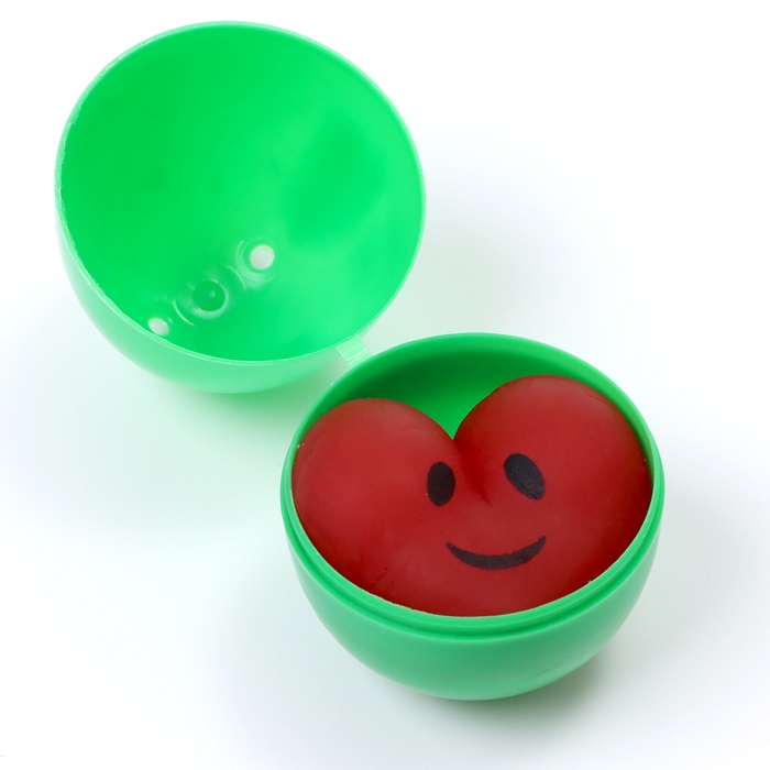 Антистресс сквиш мялка с сюрпризом &laquo;Сердце&raquo; в яйце, в шоубоксе