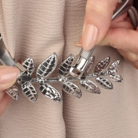 Подхват для штор &laquo;Ветка&raquo;, 10 &times; 4 см, 32 см, цвет серебряный