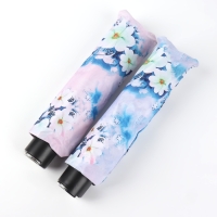 Зонт механический &laquo;Воздушные цветы&raquo;, эпонж, 4 сложения, 8 спиц, R = 48/55 см, D = 110 см, цвет МИКС