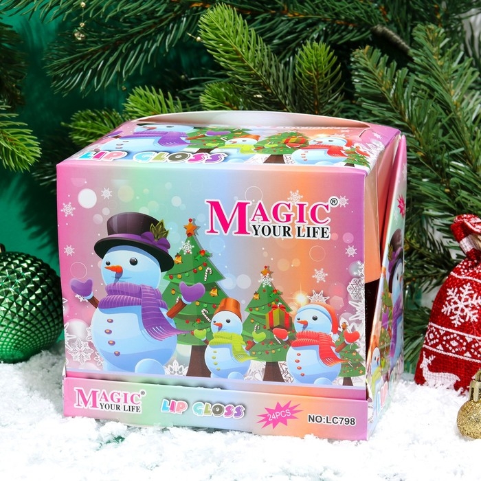 Новый год. Новогодняя кометика. Блеск для губ новогодний &laquo;Снеговик&raquo;